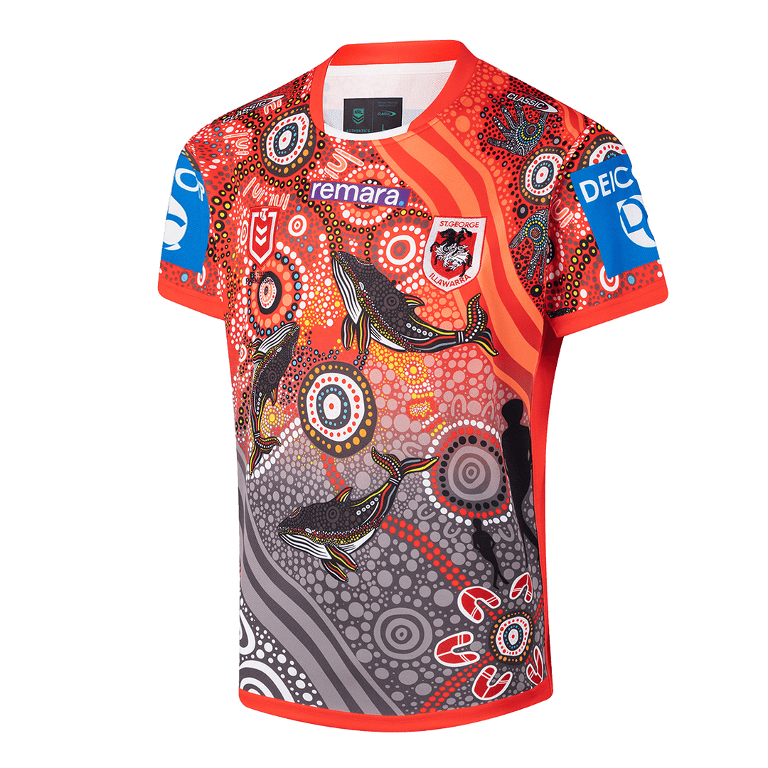 St-George-Illawarra-Dragons-Classic Dragons 2026 Men's Indigenous Jersey