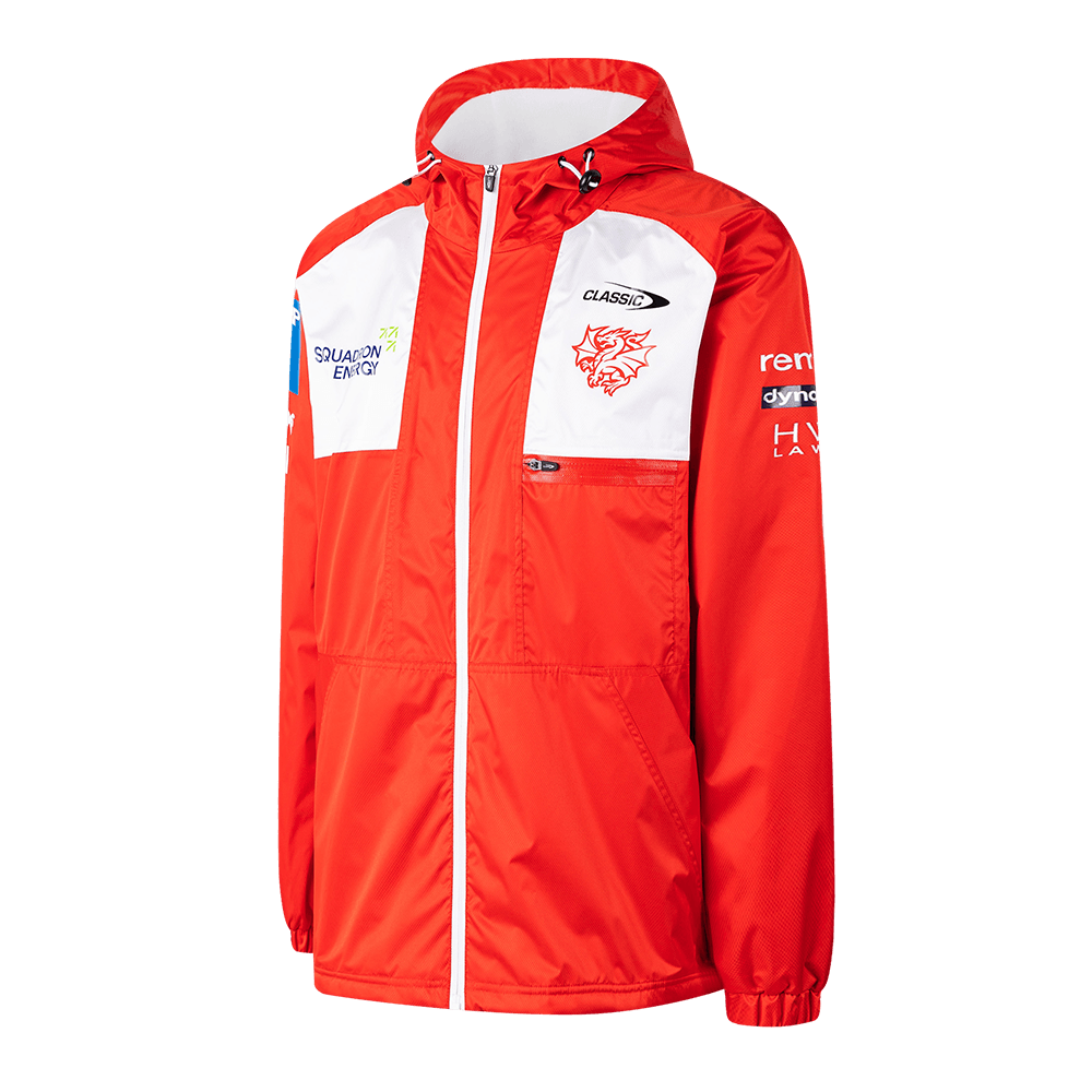 St-George-Illawarra-Dragons-Classic Dragons 2026 Men's Wet Weather Jacket