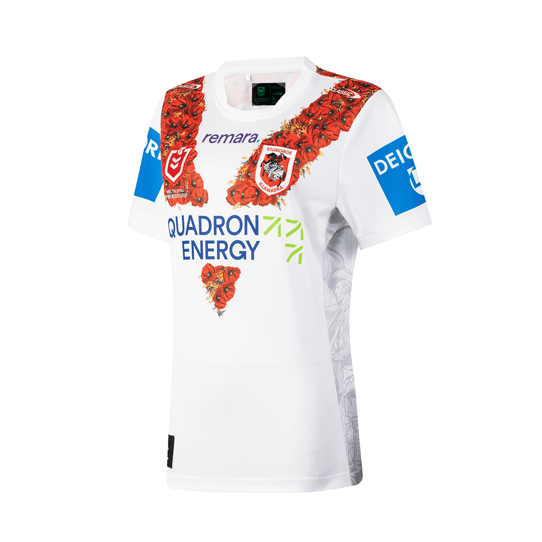 St-George-Illawarra-Dragons-Classic Dragons 2026 Women's Anzac Round Jersey