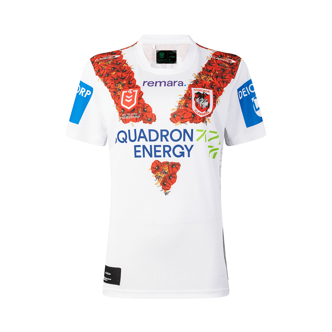 St-George-Illawarra-Dragons-Classic Dragons 2026 Women's Anzac Round Jersey