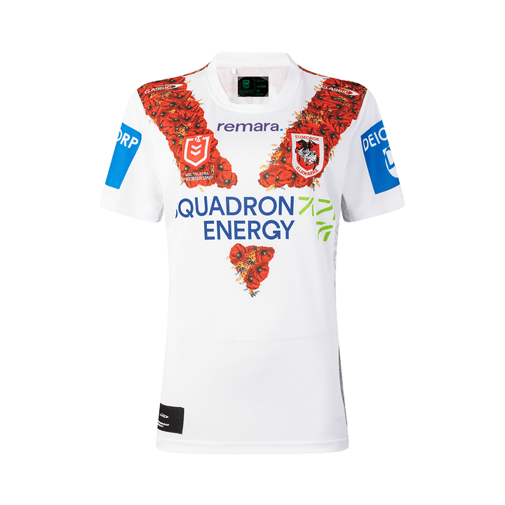 St-George-Illawarra-Dragons-Classic Dragons 2026 Women's Anzac Round Jersey