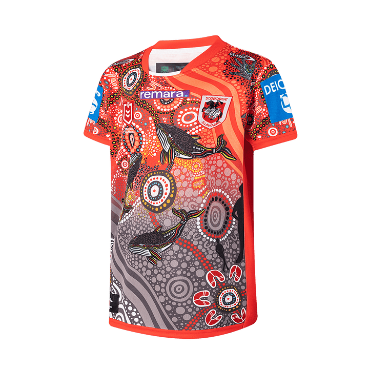 St-George-Illawarra-Dragons-Classic Dragons 2026 Youth Indigenous Jersey