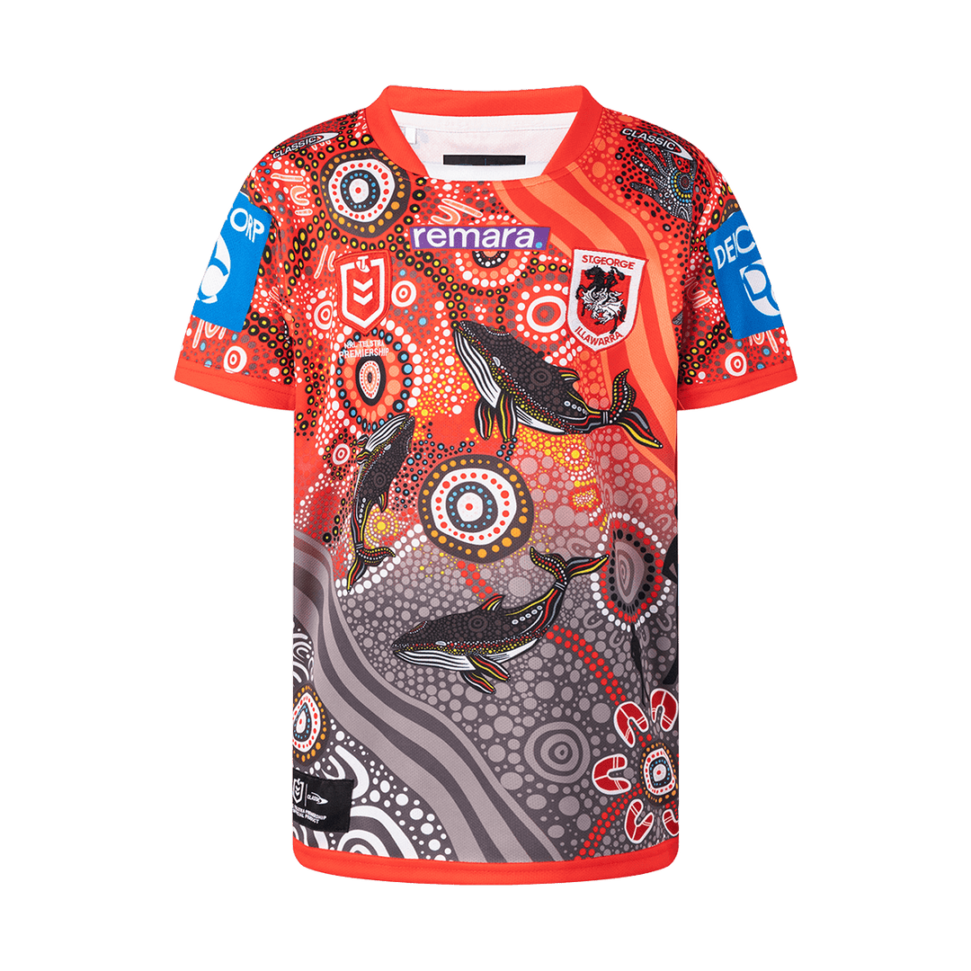 St-George-Illawarra-Dragons-Classic Dragons 2026 Youth Indigenous Jersey