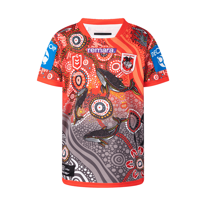 St-George-Illawarra-Dragons-Classic Dragons 2026 Youth Indigenous Jersey
