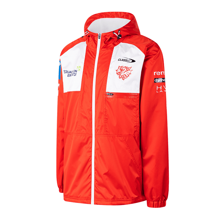 St-George-Illawarra-Dragons-Classic Dragons 2026 Youth Wet Weather Jacket