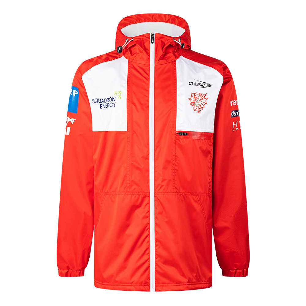 St-George-Illawarra-Dragons-Classic Dragons 2026 Youth Wet Weather Jacket