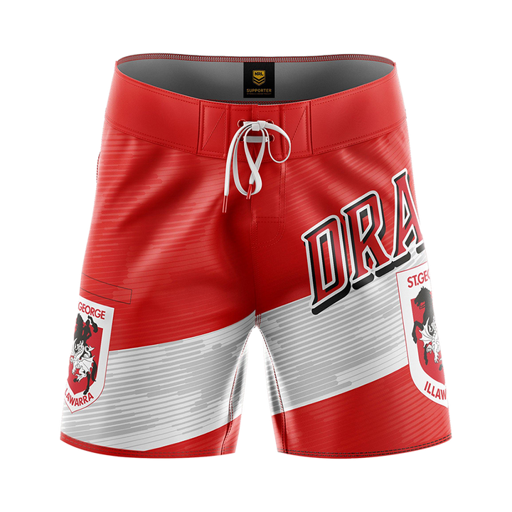 St-George-Illawarra-Dragons-Dragons Adult Barrel Board Shorts