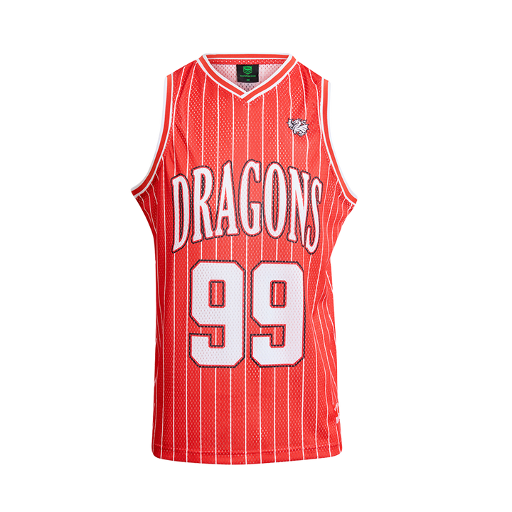 St-George-Illawarra-Dragons-Dragons Adult Basketball Singlet
