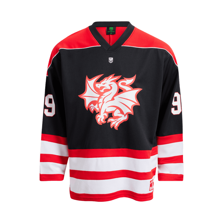 St-George-Illawarra-Dragons-Dragons Adult Hockey Long Sleeve