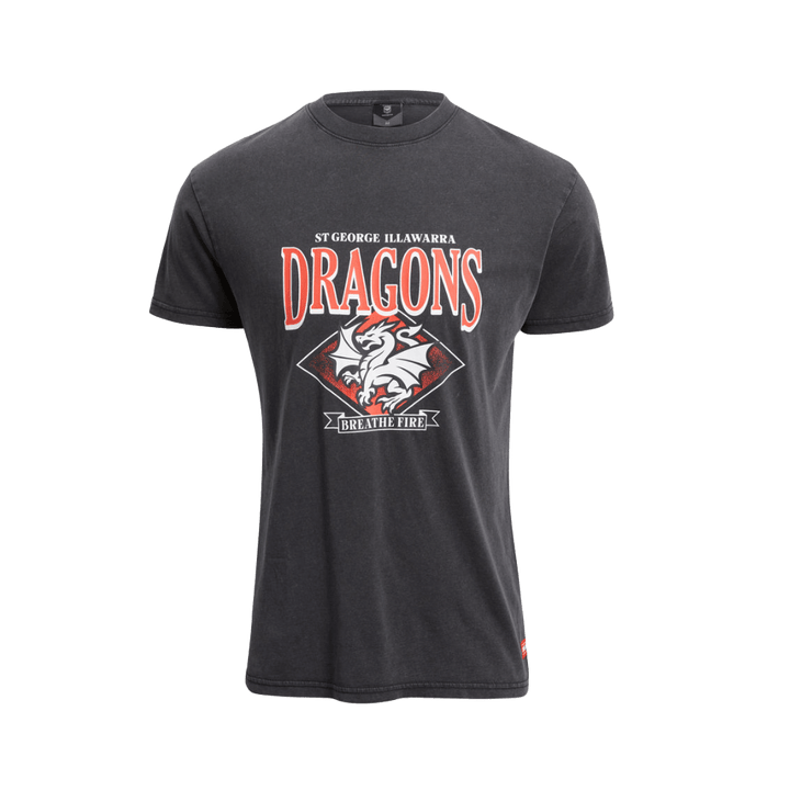 St-George-Illawarra-Dragons-Dragons Adult Washed Team T-Shirt