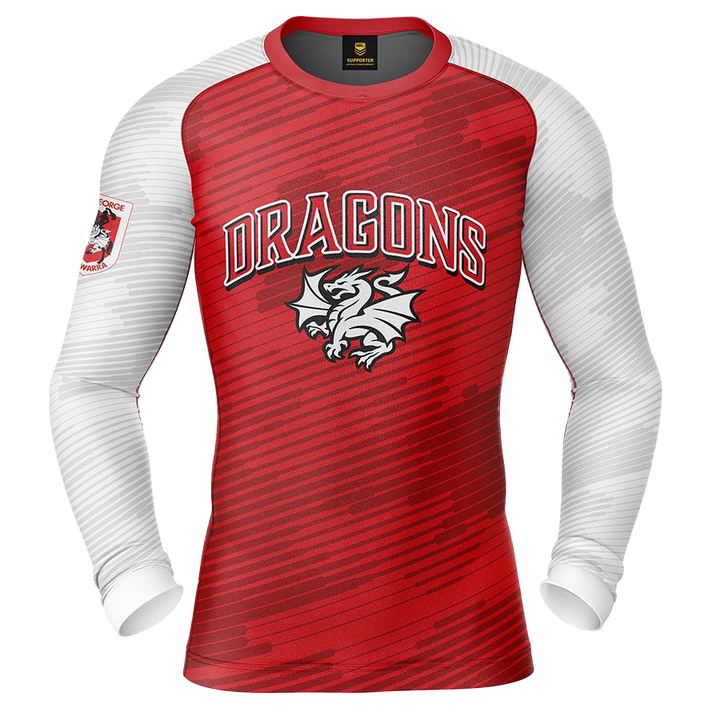 St-George-Illawarra-Dragons-Dragons Adults Barrel Rashie