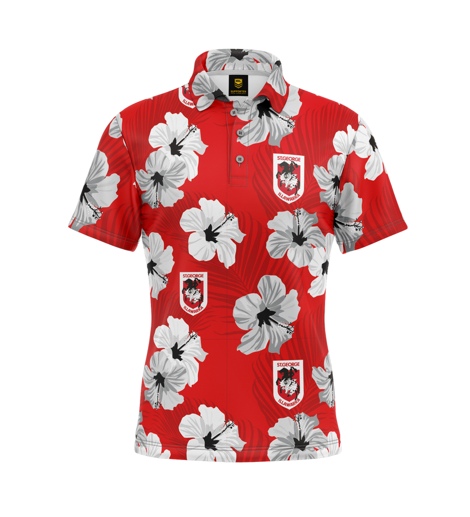 St-George-Illawarra-Dragons-Dragons Aloha Golf Polo