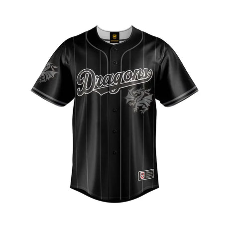 St-George-Illawarra-Dragons-Dragons Blackout Baseball Shirt