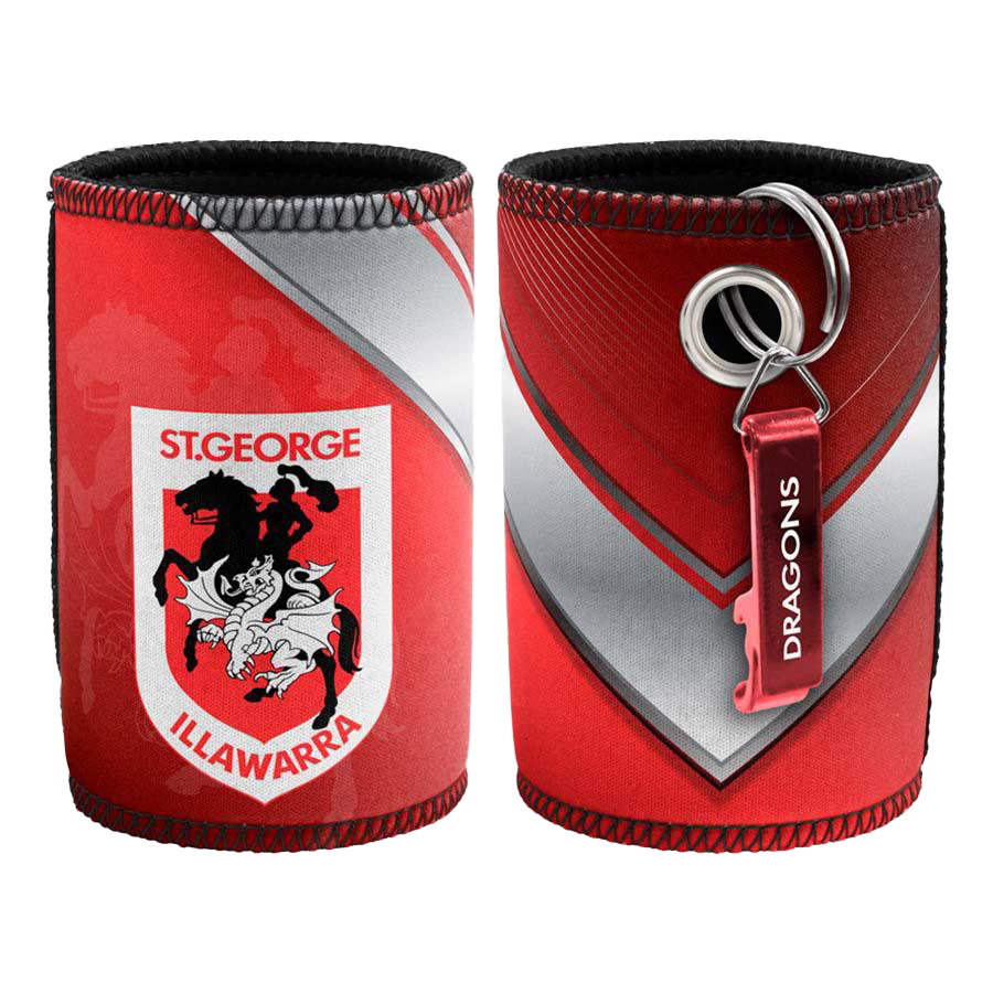 St-George-Illawarra-Dragons-Dragons Can Cooler - w/ Bottle Opener