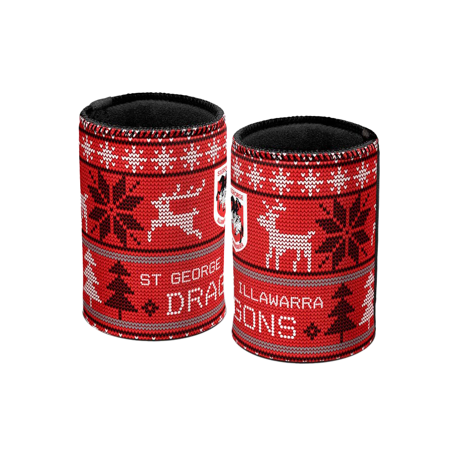 St-George-Illawarra-Dragons-Dragons Christmas Can Cooler