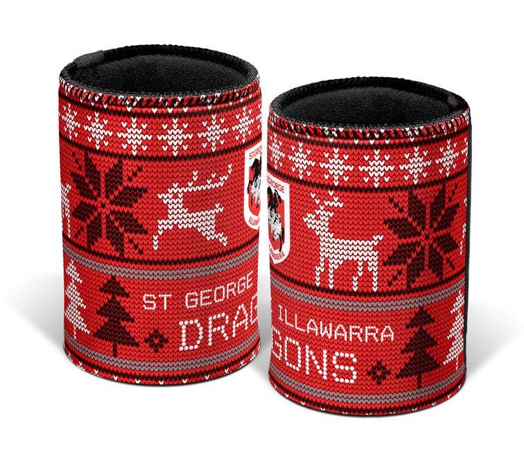 St-George-Illawarra-Dragons-Dragons Christmas Can Cooler
