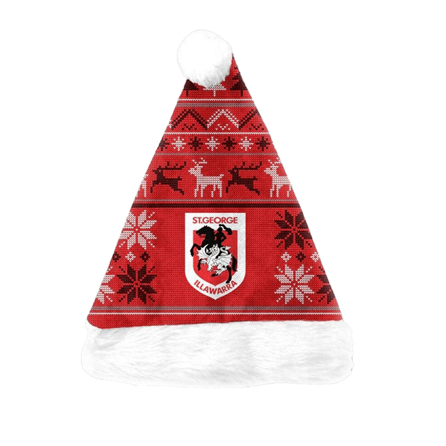 St-George-Illawarra-Dragons-Dragons Christmas Santa Hat