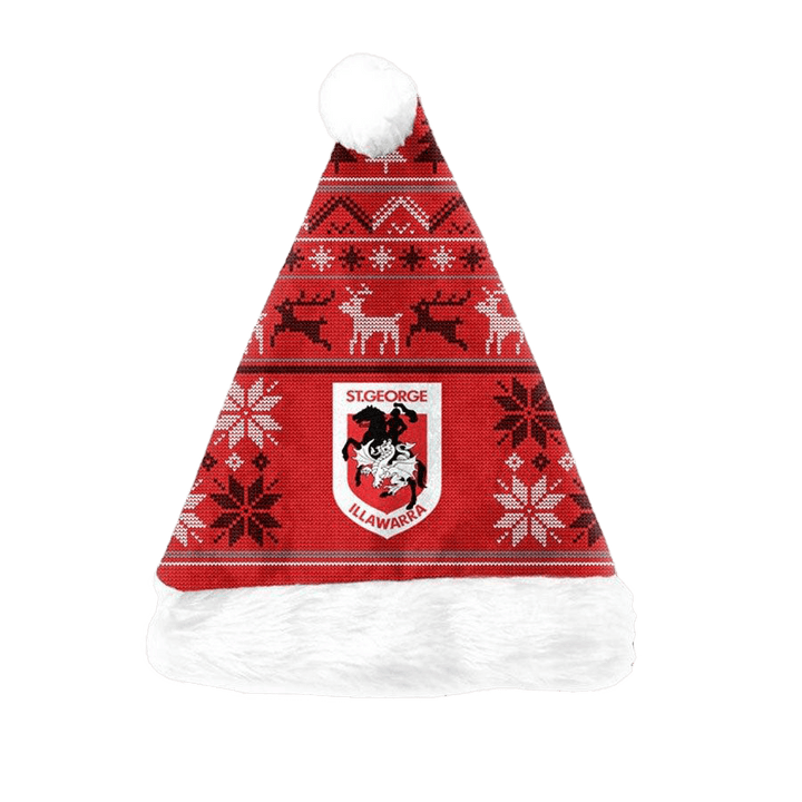 St-George-Illawarra-Dragons-Dragons Christmas Santa Hat