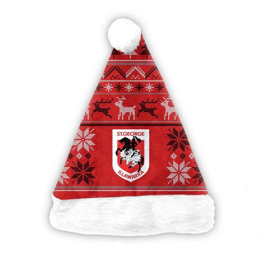 St-George-Illawarra-Dragons-Dragons Christmas Santa Hat