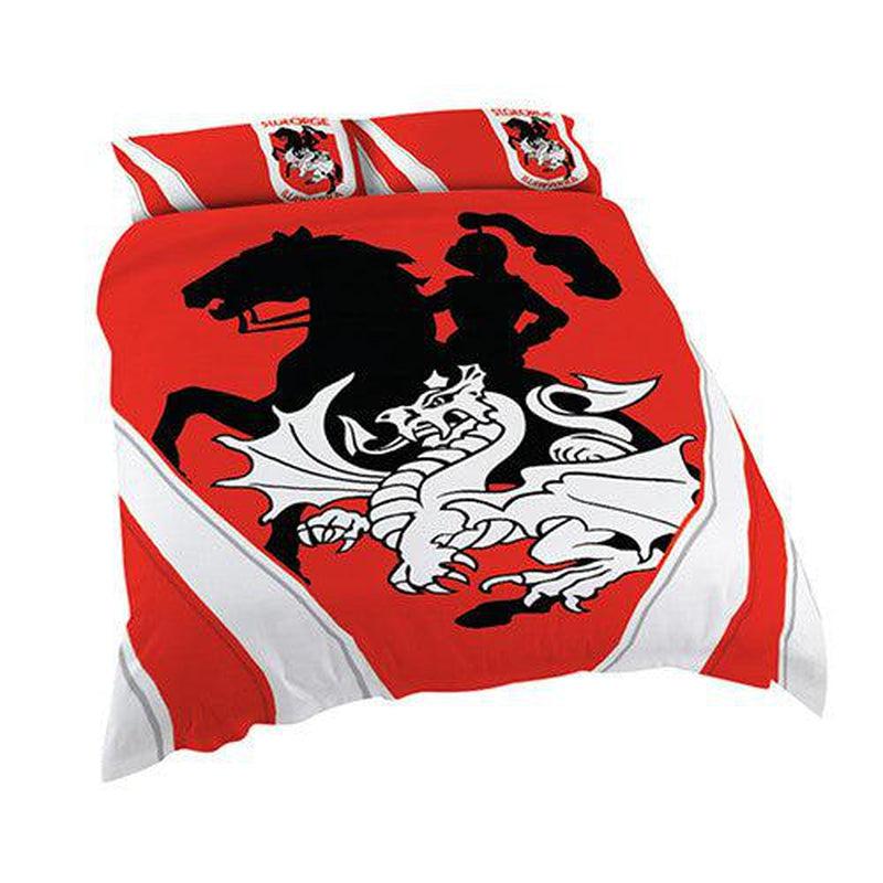 St-George-Illawarra-Dragons-Dragons Double Quilt Cover Set