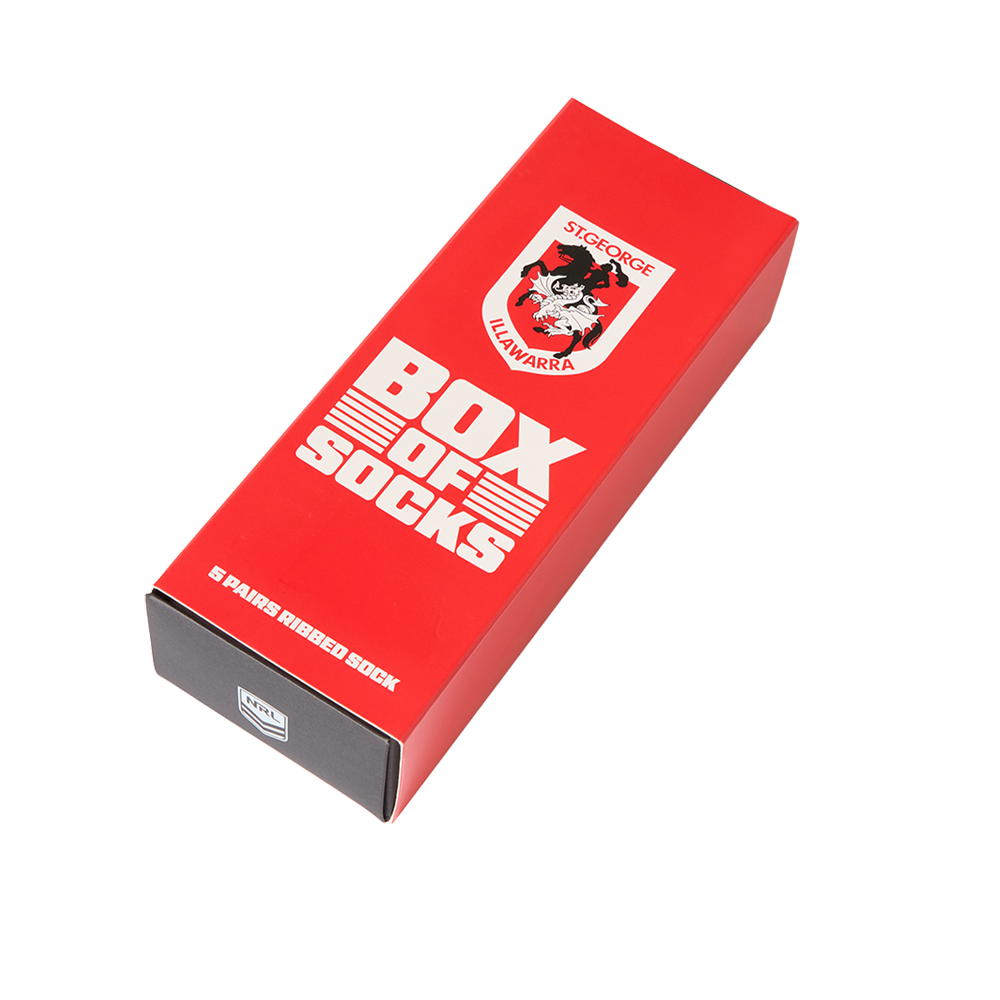 St-George-Illawarra-Dragons-Dragons Everyday Box of Socks