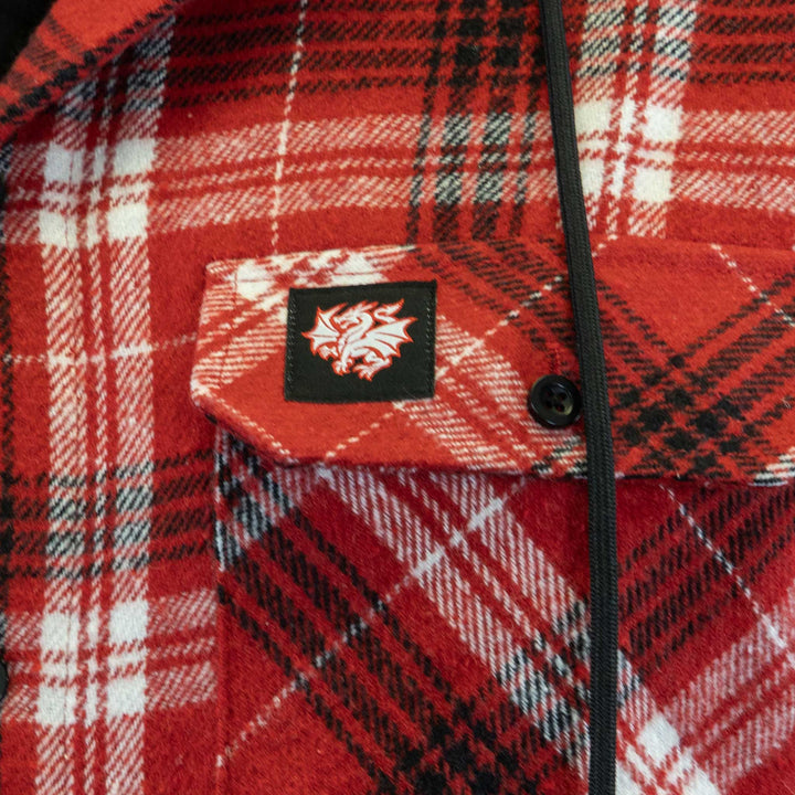St-George-Illawarra-Dragons-Dragons Hooded Flannel Shirt