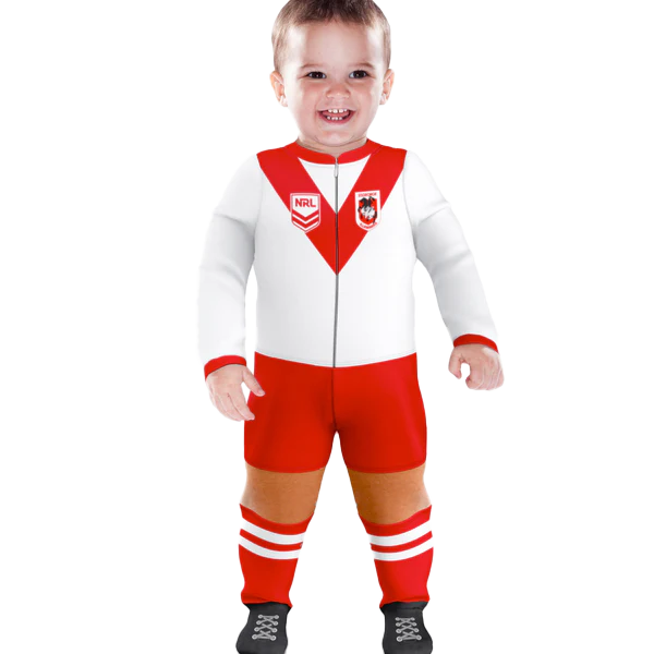 St-George-Illawarra-Dragons-Dragons Infant Footysuit