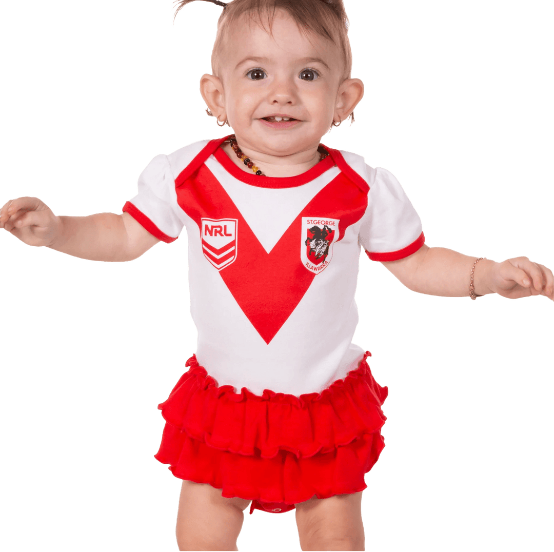 St-George-Illawarra-Dragons-Dragons Infant Girls Footysuit