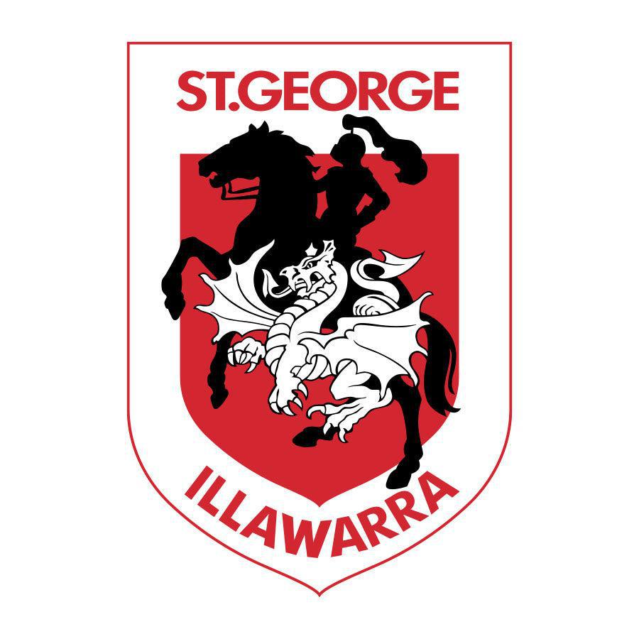 St-George-Illawarra-Dragons-Dragons Logo Sports Head LARGE