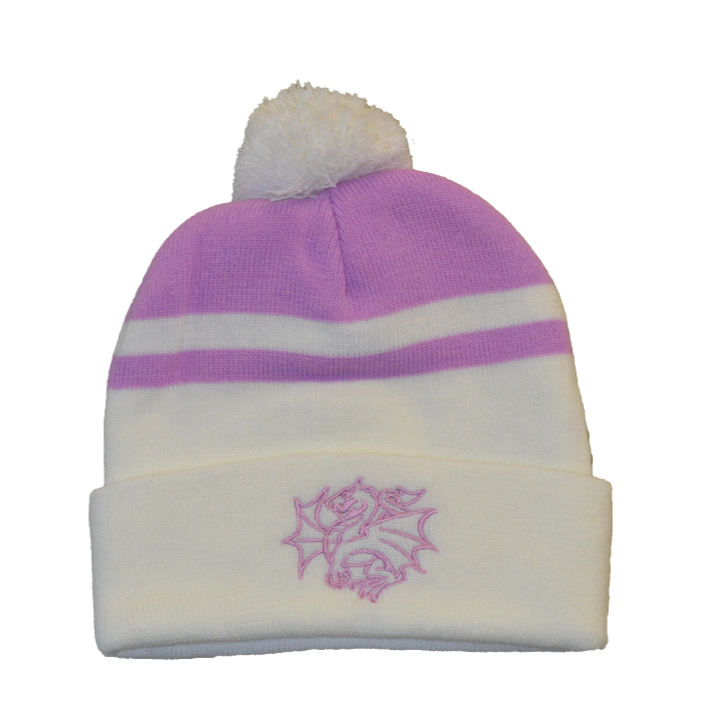 St-George-Illawarra-Dragons-Dragons Pink & White Beanie