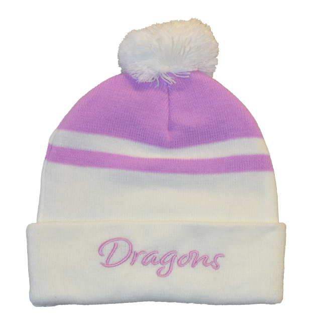 St-George-Illawarra-Dragons-Dragons Pink & White Beanie