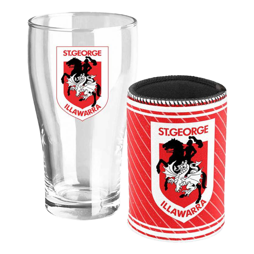 St-George-Illawarra-Dragons-Dragons Pint and Cooler Set