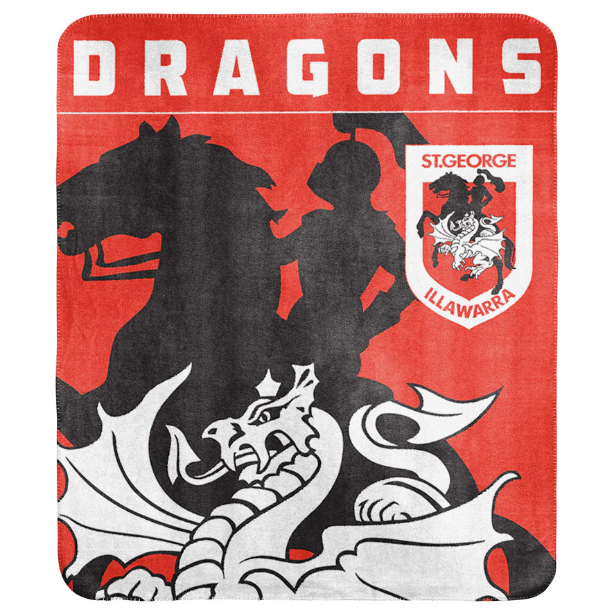 St-George-Illawarra-Dragons-Dragons Polar Fleece Blanket