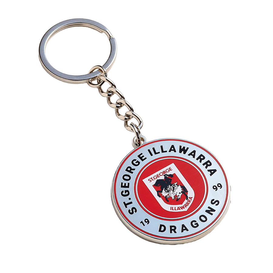 St-George-Illawarra-Dragons-Dragons Round Keyring