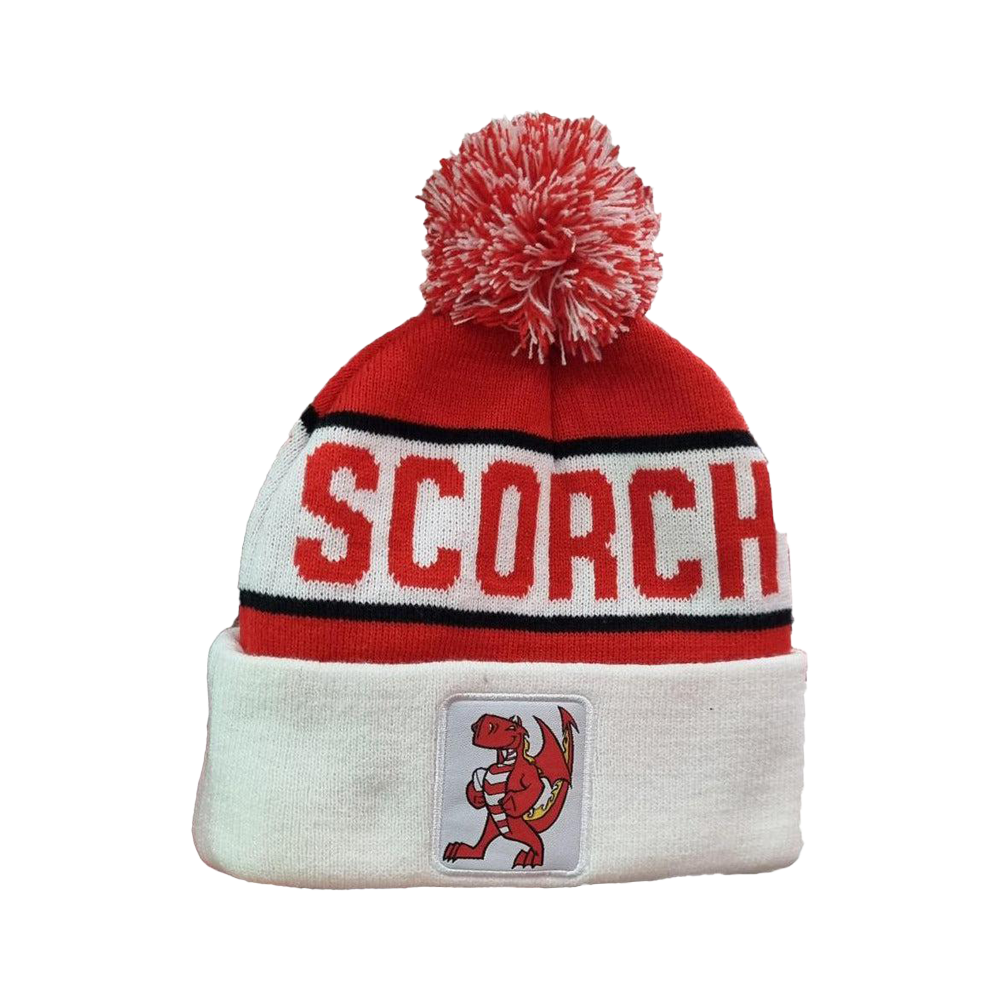 St-George-Illawarra-Dragons-Dragons Scorch Beanie Red & White