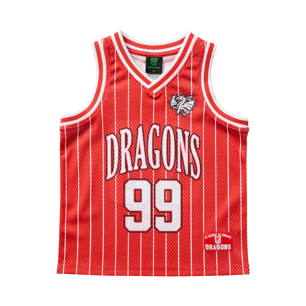 St-George-Illawarra-Dragons-Dragons Youth Basketball Singlet