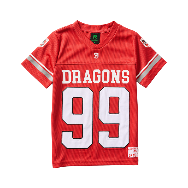 St-George-Illawarra-Dragons-Dragons Youth Gridiron Mesh Jersey
