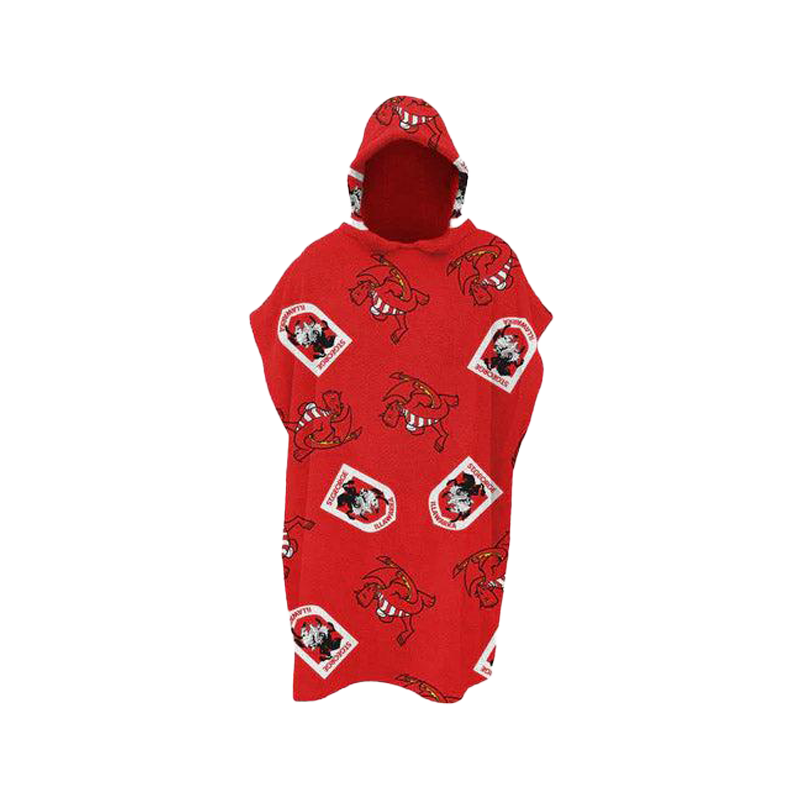 St-George-Illawarra-Dragons-Dragons Youth Hooded Beach Towel