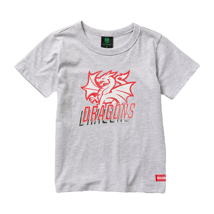 St-George-Illawarra-Dragons-Dragons Youth Logo Stack Tee