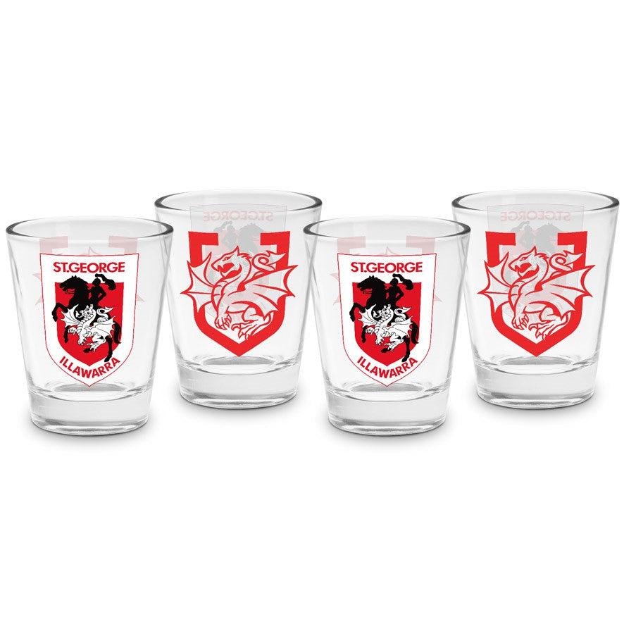 St-George-Illawarra-Dragons-LE 4pk Shot Glasses