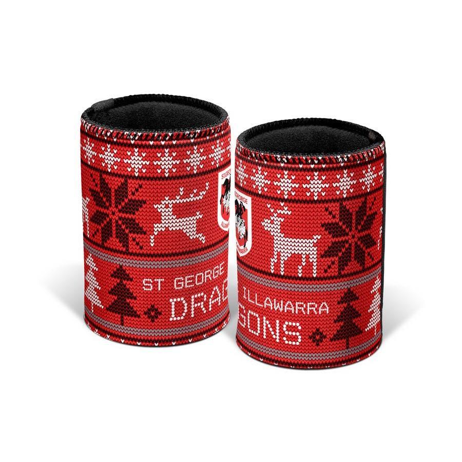 St-George-Illawarra-Dragons-LE Can Cooler - XMAS