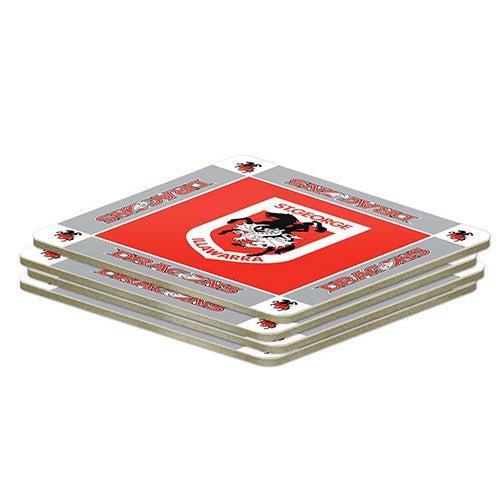 St-George-Illawarra-Dragons-LE Coaster 4pk