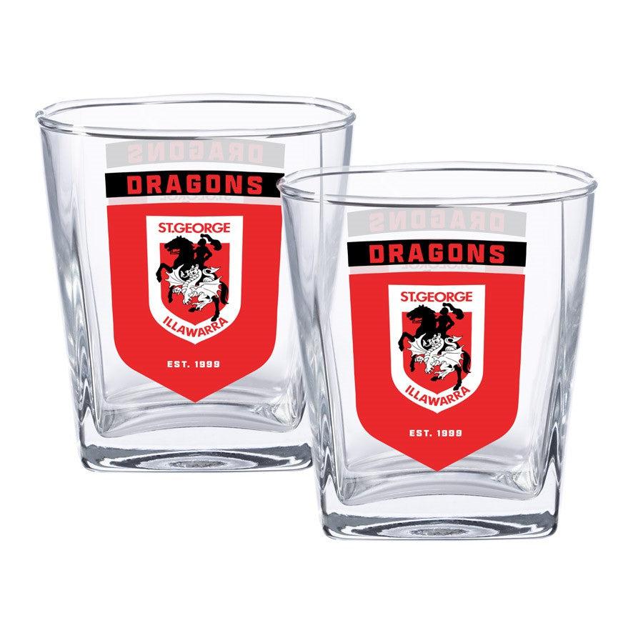 St-George-Illawarra-Dragons-LE Glasses Spirit 2pk