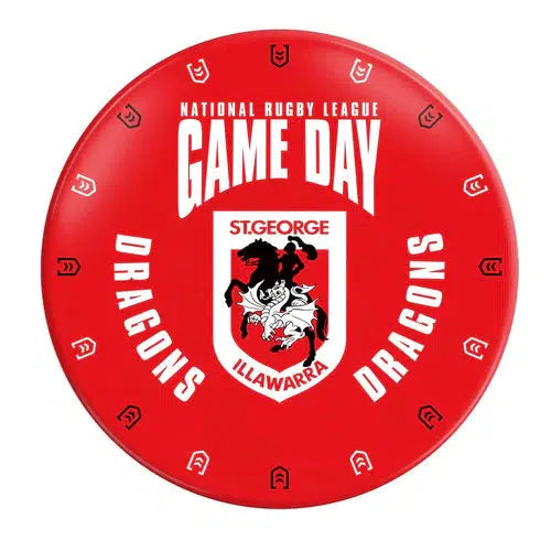 St-George-Illawarra-Dragons-LE Melamine Snack Plate