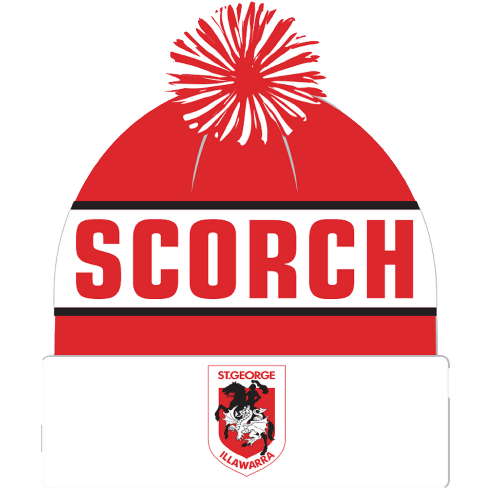 St-George-Illawarra-Dragons-Sekem Beanie Scorch Red