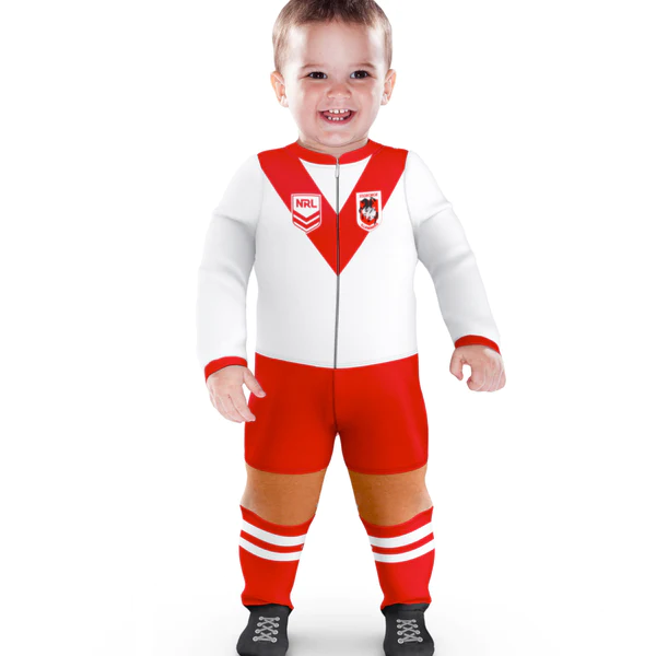 St-George-Illawarra-Dragons-Ashtabula Infant Footysuit