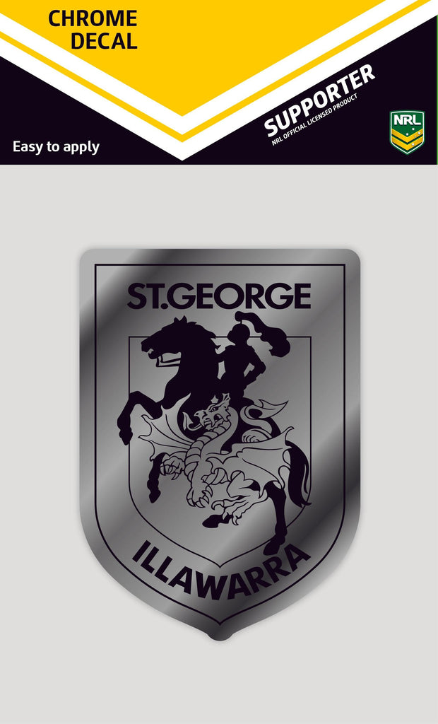 St-George-Illawarra-Dragons-Dragons Chrome Decal