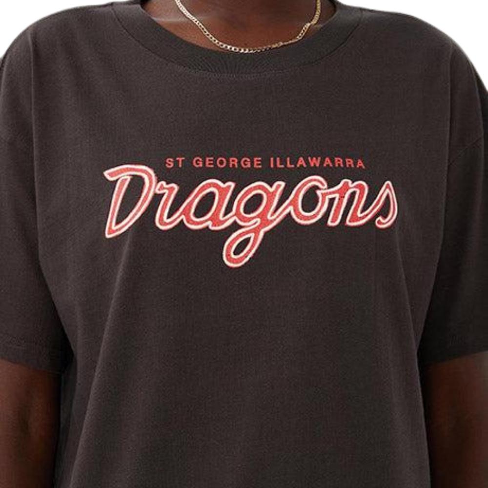 St-George-Illawarra-Dragons-Dragons Cotton On Women's Script Team Tee