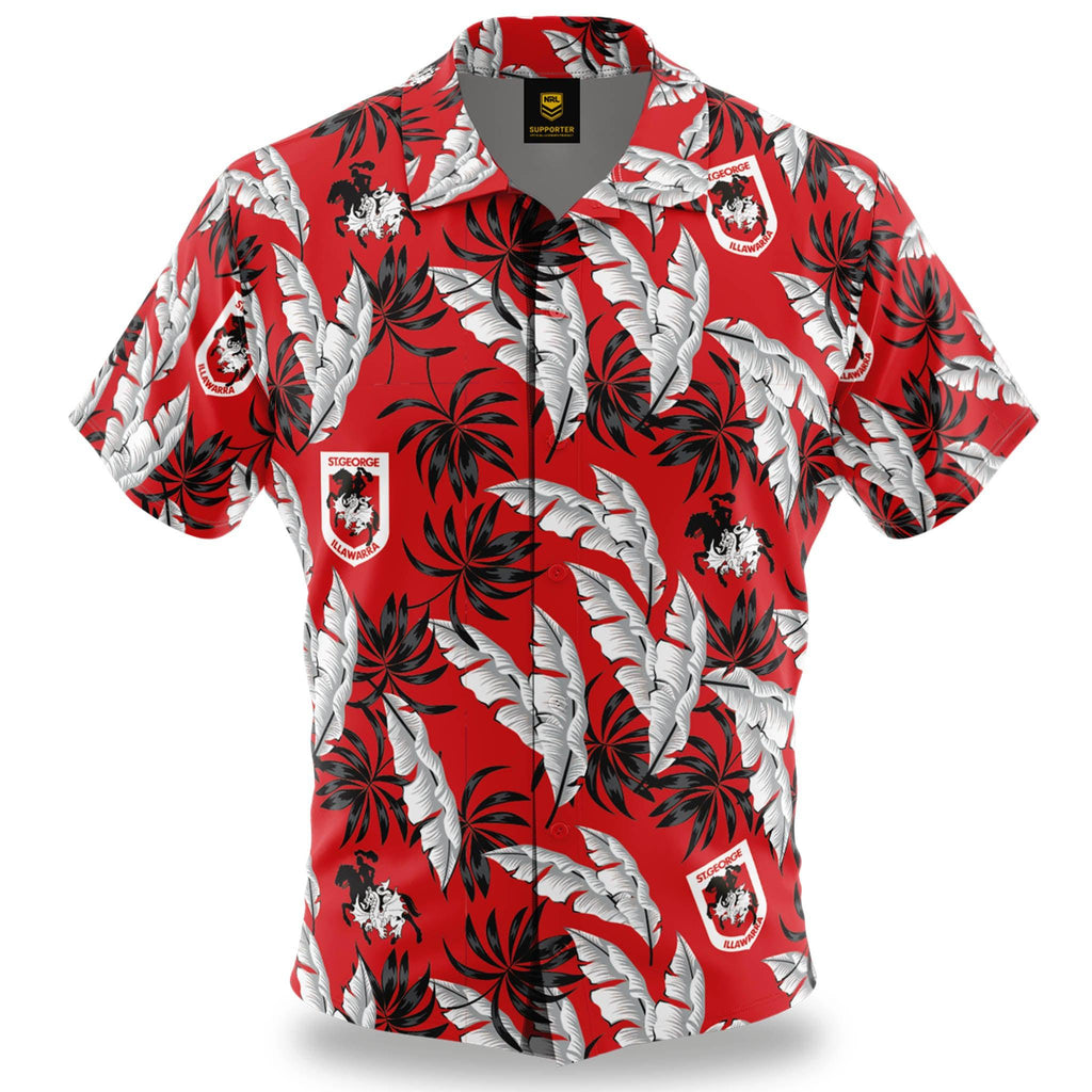 St-George-Illawarra-Dragons-Dragons Men's Paradise Hawaiian Shirt