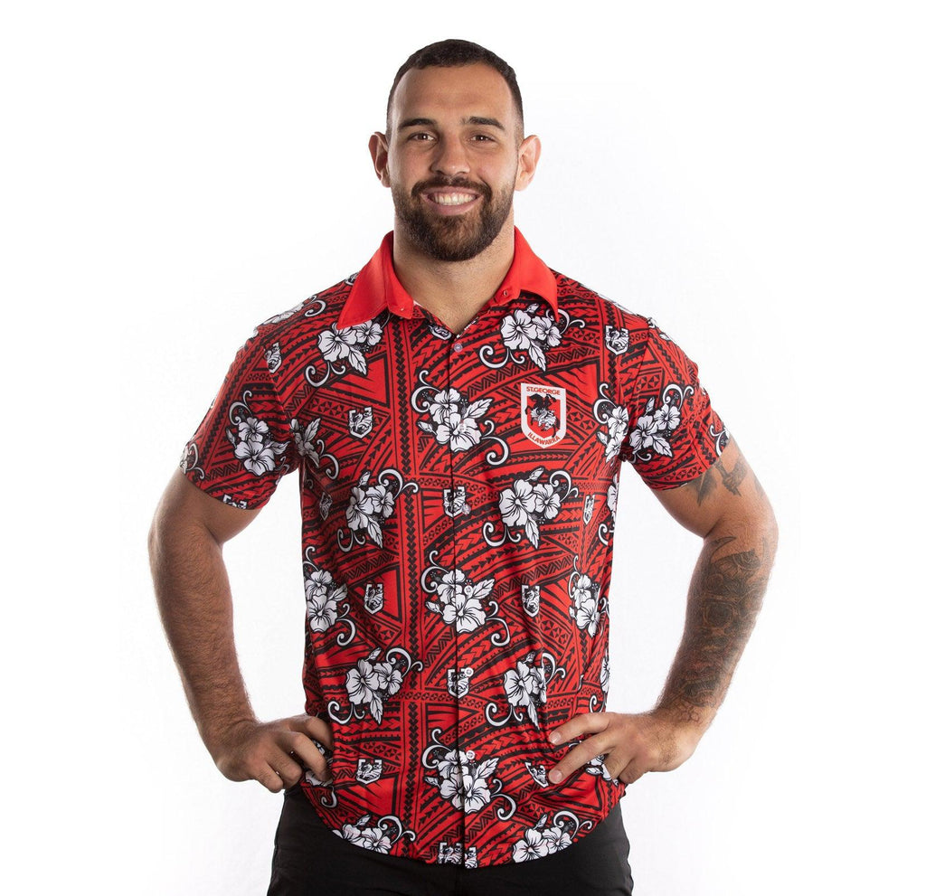 St-George-Illawarra-Dragons-Dragons Men's Tribal Shirt